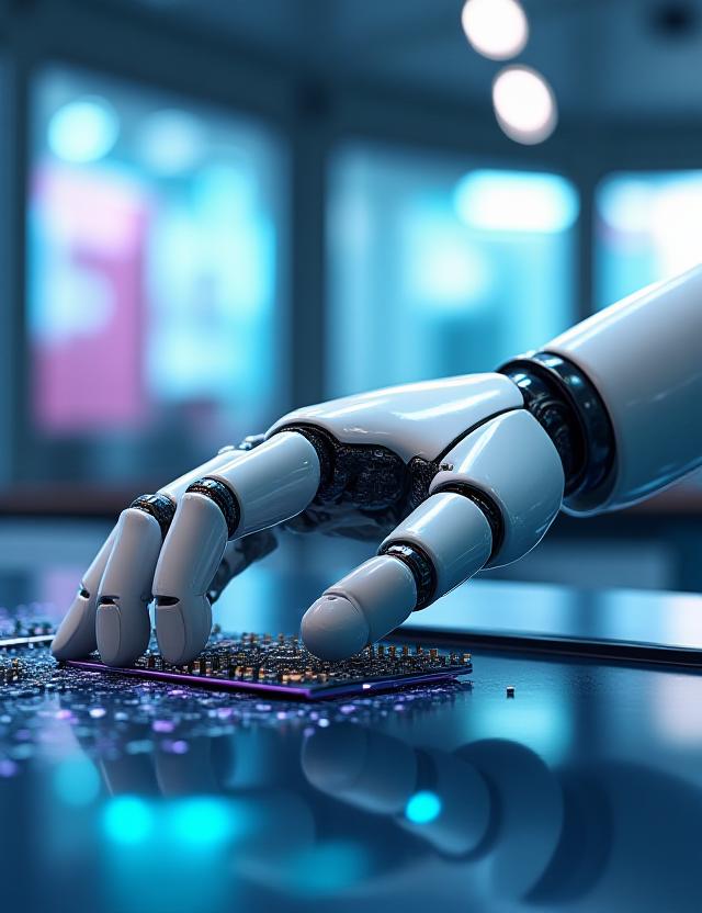 東京の先端研究所で稼働する最新のアーム型ロボット